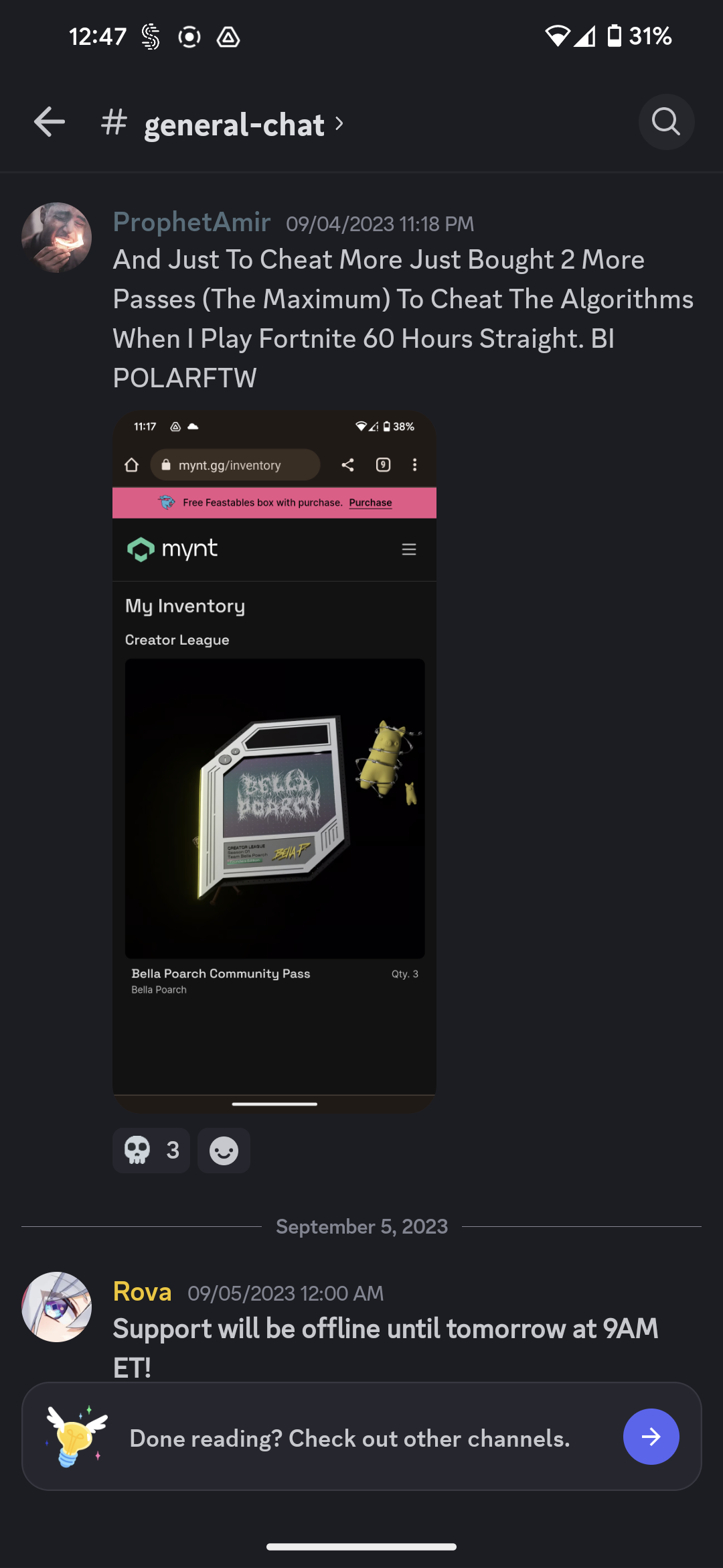 Bella Fortnite Sponsor